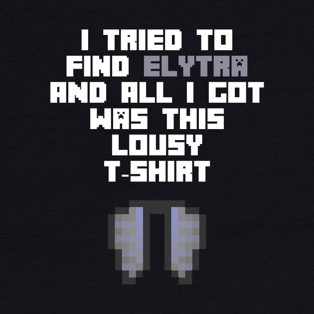 I Tried To Find Elytra And All I Got Was This Lousy T-Shirt by cleverth